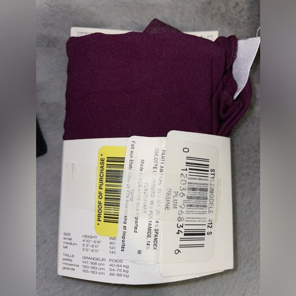 💃NWT Hue & DKNY Women's Tights - Black/Plum/Brown - Picture 6 of 11